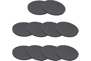 PATIKIL Rubber Solid Discs Washers, 10 Pcs 45mm OD x 2mm Thick Rubber Round Gasket Pad Bushings Spacer Washer for DIY Gasket 
