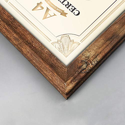 Bilderrahmen A4 21x29,7 cm in Landhausstil für Dokument Urkunde und Zertifikat, 2 Stück – Bild 3