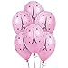 Paris Eiffel Tower Latex Balloons, Multi Color, One Size