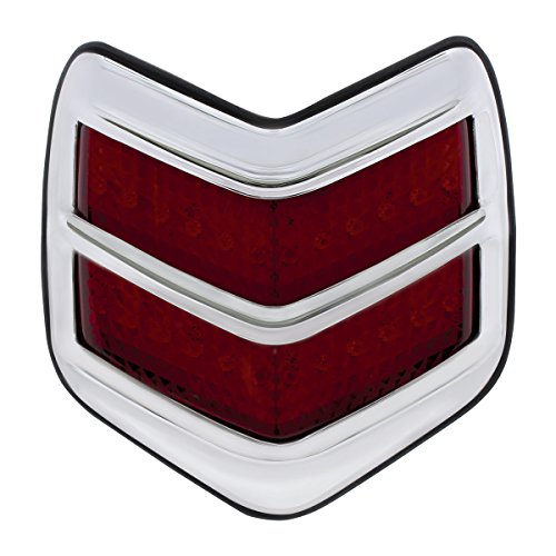 United Pacific FTL4005LED 1940 Ford LED Flush Mount Tail Light with Chrome Bezel