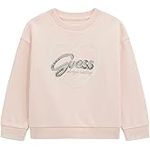 GUESS girls Eco Long Sleeve Sequin Logo Sweatshirt