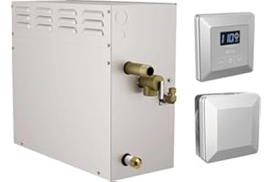Delta Faucet SimpleSteam 12kW Steam System Kit Chrome, Includes 12kW Steam System Generator, Square Digital System Control, S