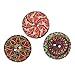 Souarts 100Pcs Mixed Random Christmas Wooden Buttons 2 Holes Medieval Retro Buttons for Painted Flower Sewing Crafting DIY Crafts