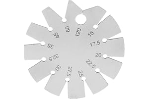 Stainless Steel Knife Angle Finder 15-120 Degree with Bevel Gauge for Accurate Knife Sharpening – Round Blade Angle Measuring