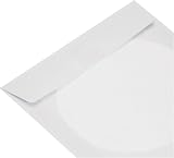 Hama CD Sleeve Pack of 100 White Paper Protective Sleeves with Window view 3