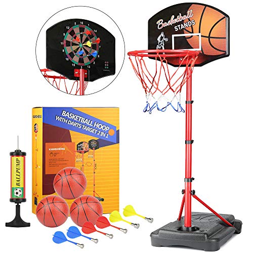 KAMDHENU Basketball Hoop, Kids Toy Basketball Hoop with Darts Target 2