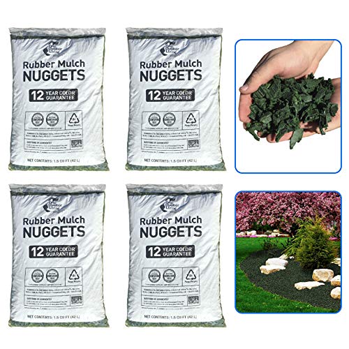 NuPlay Rubber Mulch Landscaping Bark Rubber Nugget Weed Barrier