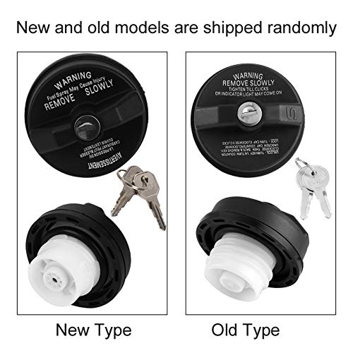 KIMISS Locking Fuel Tank Cover, Car Fuel Tank Cap Lid W/Key 5278655AB