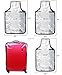3 Piece Black Trim Bundle Pack Clear PVC Luggage Cover - 3 Sizes: (SM) 20