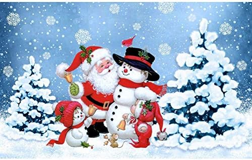 DIY 5D Santa Claus Christmas Snowman Full Drill Diamond Painting,Jchen(TM) Home Decor 5D DIY Diamond Painting Round Diamond Embroidery Cross Stitch Arts Craft (Santa Claus & Snowman)