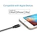iPhone Cable,2 Pack 10 Feet Nylon Braided Cord Lightning Cable to USB Charging Charger for iPhone 7/7 Plus/6/6 Plus/6S/6S Plus,SE/5S/5,iPad,iPod Nano 7 - 10 Feet(3 Meters) - Black White