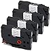 4-Pack IKONG TZe231 Compatible for Brother P-Touch TZe-231 TZe 231 Label Tape, (1/2" x 26.2ft) 12mm x 8m,Work with Brother P-Touch PT-H100, PT-D210, PT-H110, PT-D400AD,PT-D600,PT-D600VP,PT-P700