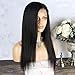Eayon Hair Virgin Hair Human 13x4 Lace Front Wig Brazilian Remy Human Straight Hair Lace Wigs with Baby Hair for Women 130% Density Natural Color 20inch