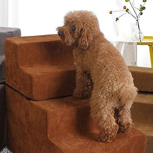 ペット階段 犬の階段 犬用踏み台 ベッド用階段 取り外し可能 2階 3階 洗える 子犬 老犬 介護用 マット 滑り止め 高さ調節可能 高密度フオーム 洗えるカバー 介護用 安全 耐久 心地よい B07y8cj1w5 2 543円