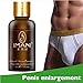Tuu Big Sale!Male Enlargement Oil Big Penis Oil Essential Oil Pills Increase Sex Delay Men's Penis Care (Gold)