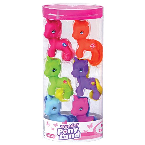 Wonder Pony Land Pony in Clear Tube 6 pack Colors May