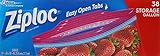 Ziploc Storage Bag, Gallon Value Pack, 38 Count