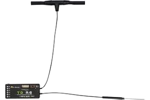 FrSky TD R6 Dual-Band Receiver Simultaneous 2.4GHz & 900MHz 6 PWM Outputs SBUS Out & FBUS/S.Port Long Range Up to 100KM Black Box Lightweight 4ms Race Mode OTA Firmware Update