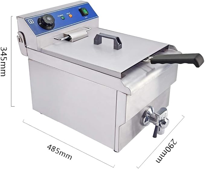 TAIMIKO Freidora eléctrica de Acero Inoxidable con válvula de ...