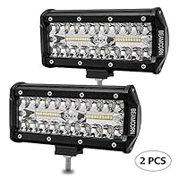 Led Light Bar 7 Inch BEAMCORN 240W 24000Lm Led Light Pods Driving Lights Spot Flood Combo Light Bars Super Bright Backup Lights Off Road Lights for Trucks ATV UTV Jeep 4X4 SUV Rzr Polaris,2 of Pack