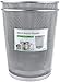 Greenco Small Trash Cans for Home or Office, 2-Pack, 6 Gallon Silver Mesh Round Trash Cans, Lightweight, Sturdy for Under Desk, Kitchen, Bedroom, Den, or Recycling Can
