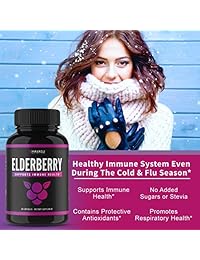 Cápsulas Elderberry con Nigra Sambucus y Antioxidantes para Beneficios Añadidos para Optimizar...