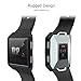 Fitbit Ionic Case Replacement Accessories Slim Rugged Cover Shock Proof Frame Protector for Fitbit Ionic Smartwatch (Black)