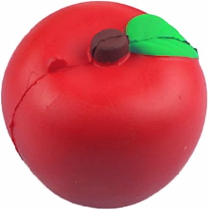 red apple stress ball