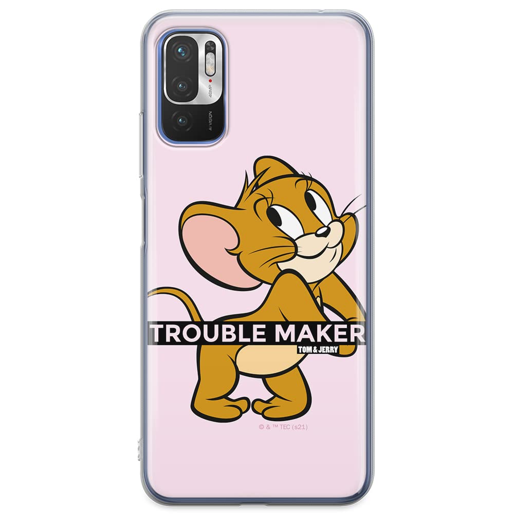 ERT GROUP mobile phone case for Xiaomi REDMI NOTE 10 5G / POCO M3 PRO original and officially Licensed Tom & Jerry pattern 012 optimally adapted to the shape of the mobile phone, case made of TPU