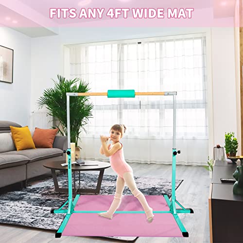 Kepcise Adjustable Gymnastics Bar, Foldable Horizontal Kip Bar for