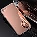 iPhone 7 Mirror Case | Mirrored Clear Case for iPhone 7, Thin, Ultra Flexible Silicone Cover with TPU, Really Slim Soft (iPhone 7 Rose)