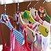 Booba Baby Kids and Baby Wooden Colorful Animal Shaped Clothes Hangers. 6 Pcs Set