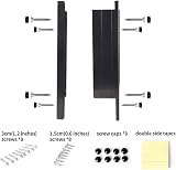 EASY JOY 4 Way Locking Cat Flap Medium with Magnets Silent Door In/Out/Closed view 7