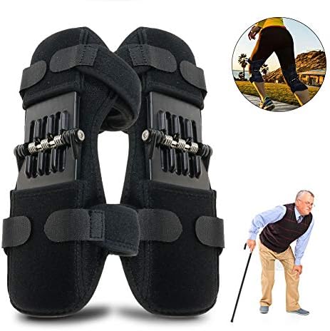 Knee Protection Spring Knee Pads Brace Power Knee Lift Protection Joint Support Knee Pads Powerful Knee Protection Powerful for Exercise, Running