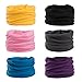 Wide Headbands Headwear Head Wrap Sport Sweatband for Men and Women,Workout,Yoga,12-in-1 12PCS/9PCS/6PCS Multifunction Magic Scarf