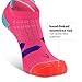 Balega Women's Enduro V-Tech Arch Support Performance No Show Athletic Running Socks (1 Pair), Watermelon/Orange, Medium