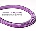 VLDCO 10 FT Strong Dog Leash Extra Heavy Duty Rock Climbing Rope Comfortable Padded Handle Highly Reflective Threads for Small Medium Large Dogs, 1/2 inch Diameter (Purple)