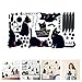 Amaonm Removable DIY Cute Cartoon Black Cat Wall Decor Kids Room Wall Sticker Lovly Playing Cat Wall Decals Peel Stick for Girls Children Bedroom Classroom Nursery Room Wall Corner (3360cm)