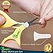 SAMRO Baby Nail Clippers Set Safety Versatile Unisex Grooming Nursery & Healthcare Kit Manicure for Babies,Infants,Toddlers Shower Gift (Yellow)