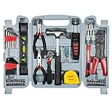 Household Hand Tools, 130 Piece Tool Set by Stalwart, Set Includes – Hammer, Wrench Set, Screwdriver Set, Pliers (Great for DIY Projects) (Tools &amp; Home Improvement)