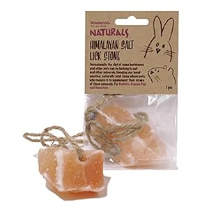 Rosewood Naturals Himalayan Salt Lick Stone, Rabbit Treats & Small Animal Treats, 132g