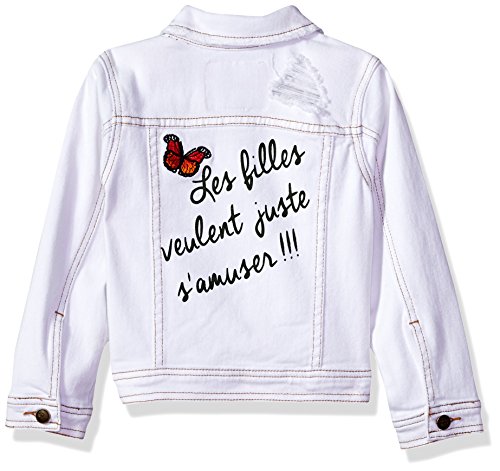 Limited Too Little Girls' Jean Jacket, White, 5/6