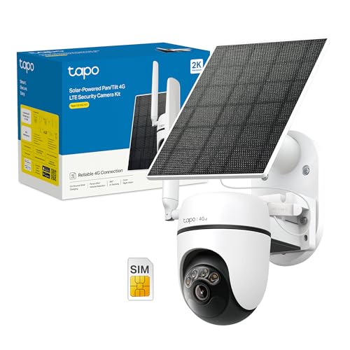 C615G KIT Telecamera Wi-Fi Esterno Senza Fili con Pannello Solare, con SIM 4G LTE, Pan/Tilt, 2K 3MP, Rilevamento AI Persone/Animali/Veicoli, Tracking 360°, Visione Notturna a Colori
