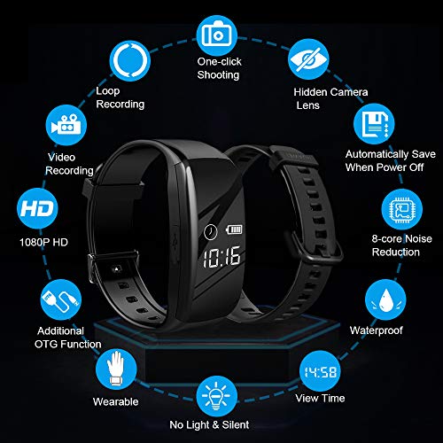 Binrrio Hidden Camera, 1080p HD Spy Camera 32GB Memory Card Body Camera