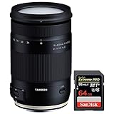 Tamron 18-400mm F/3.5-6.3 Di II VC HLD All-In-One Zoom Lens For Canon
Mount (AFB028C-700) With Sandisk Extreme PRO SDXC 64GB UHS-1 Memory Card