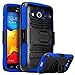 Galaxy Prevail LTE Case,Galaxy Core Prime Case, Nagebee Heavy Duty Hybrid Armor Dual Layer Rhino Kickstand Belt Clip Holster Combo Rugged Case for Samsung Galaxy Prevail LTE ,Samsung Galaxy Core Prime (Holster Combo Blue)