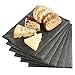 VonShef Mini Slate Cheese Board Plates for Dinner Parties and Entertaining, 8.7 x 6.3 Inches, Set of 6