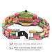 FunkyTop Women's Wooden Watch Bamboo Analog Quartz Lightweight Handmade Wrist Watch (Multi-Color 1)