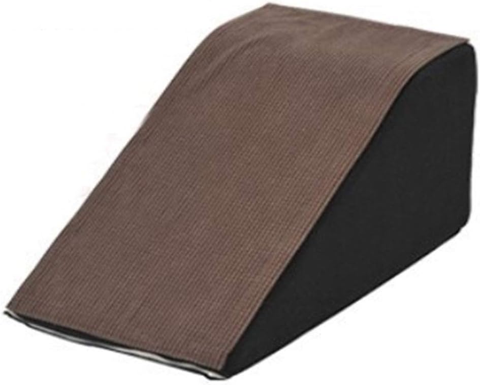 Pet steps Pet stairs Brown Pet Stairs For Small Dogs & Cats, Ramp For Tall Beds Sofa, Lightweight Pet Ladders Hold Up 88-130lbs, Removable Cover (Color : Brown, Size : L-40×80×40cm)