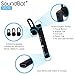 SoundBot SB230 Mono Headphone, Hands-Free Talking, Up to 3 Hours of Talk Time, Up to 33 Ft Wireless Range, Lightweight Design, Durable Metal Material, Multi-Point Connectivity